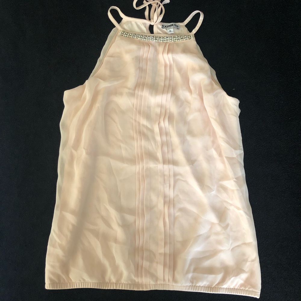 MOVING SALE! Formal blush pink halter top